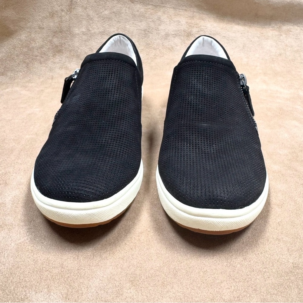 New Josef Seibel Caren 22 Campa Nubuck Sneakers Black 39 NIB Leather Zipper - Picture 12 of 13